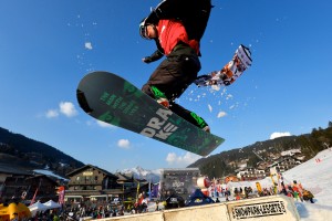 Skiers,snowboarders prepare to hit the slopes