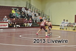 Parker McClellan wrestles off with his team mate to see who will wrestle the challenger.