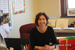 Julie Good is a new teacher.  She replaced long time teacher Ms. Stitt after she retired.