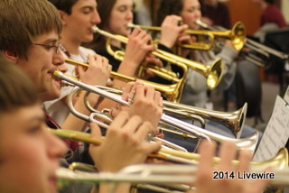 High school hosts band bash