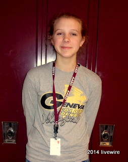 Ninth grader Rachel Borst  takes fourth period drama class. Borst has also participated in many of the schools drama productions.
Photo by Joanne Pringle