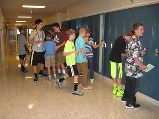 7th grade boys wearing shorts on the first day of school! they are showing comfort and style.  Photo by Maddy Ardrey