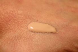 Here is an example of what the BB cream wold look like on your skin.  http://commons.wikimedia.org/wiki/File:Foundation_(cosmetics).jpg#/media/File:Foundation_(cosmetics).jpg