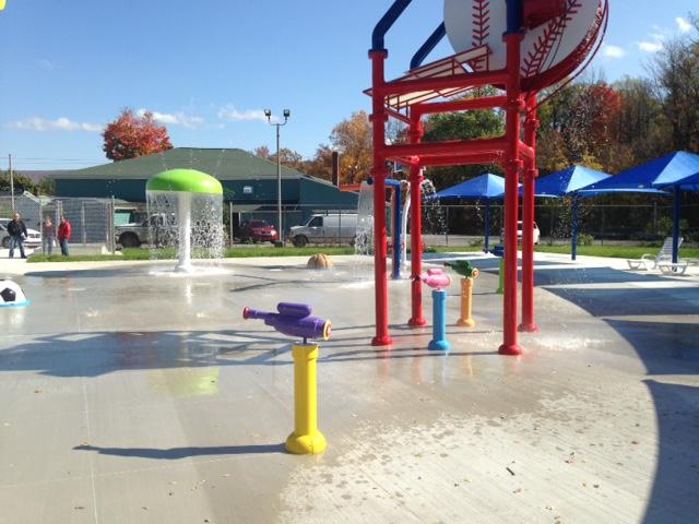 The new spray park is scheduled to open May 23. Photo courtesy of cbrcparks.org