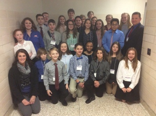 The TSA members gather together for a group photo