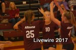 During the volleyball game on September 6, 2017, number 25, Reese Tremitiere and number 10, Morgan Stevens, get ready to set the ball so the other can spike it over the net. They made the point for their team and the two had many other amazing plays. 