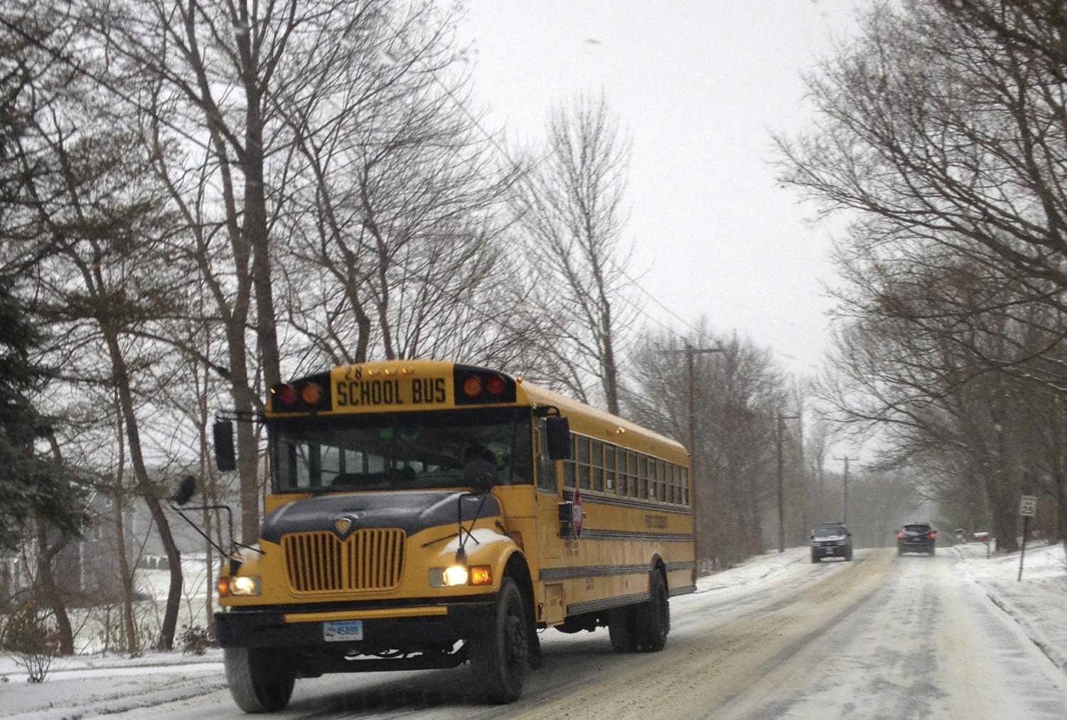 Because of the weather, two hour delays and cancellations have been scheduled. The makeup days are feb. 15 and April 2.