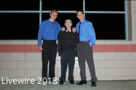 Were cool. Jonah Cunningham, Michael Patterson and Nick Lauver pose for the camera on Feb. 15. The three boys posed then went to the dance and partied.