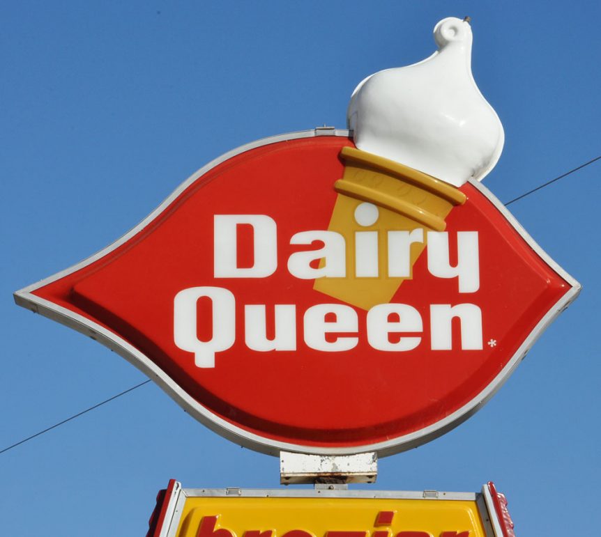 Fan food not fast food!
Dairy Queen was founded in 1940 by John Fremont McCullough. 
http://www.adweek.com/agencyspy/firehouse-agency-beats-out-gsdm-loomis-to-win-lennox-and-dairy-queen-texas/138803