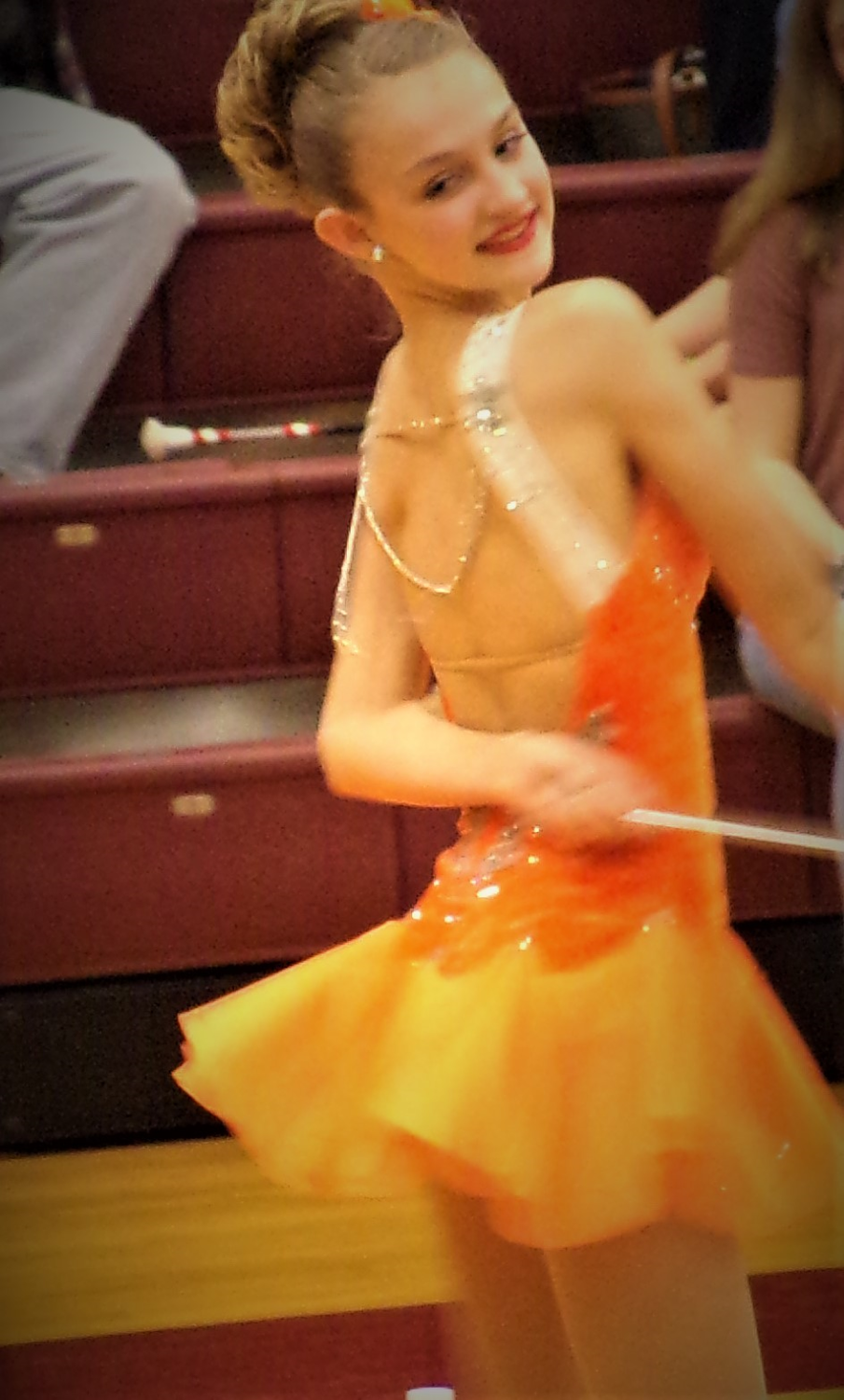 Practice makes perfect! Caley Galarneau performs her strut for the judges. She attended the TU competition on March 10.
Photo taken by Josh Bardelang