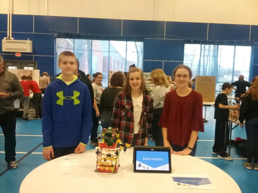 Three+sevntth+grade+STEAM+TEAM+students+who+participated+in+the+2018+IU08+STEM+Challenge.+From+left+to+right%2C+the+students+names+are+Landen+Fisher%2C+Amelia+Schultz+and+Alyssa+Clark.