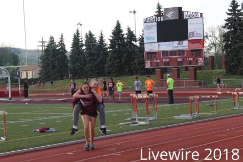 Seventh & eighth grade track practice 5-8-18