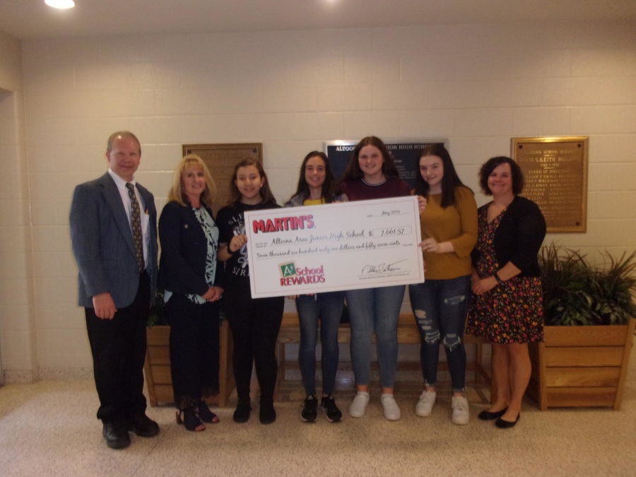 The school was able to reach over a $7600 donation from Martins for the A+ school rewards program.