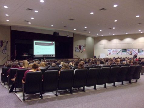 Marissa Hewitt informs students about ATOD