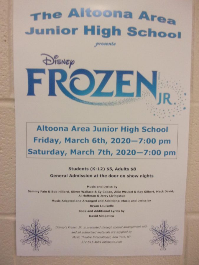 News Brief:  Frozen Jr. underway as spring musical