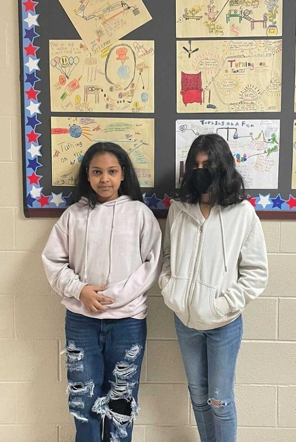 Twinsies! Sixth graders Lamaa Idriss and Mariem Lbrasim.