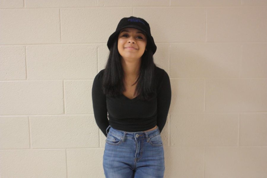 Happy hat day! Eighth grader Marissa Ryant, smiling for a photo! 