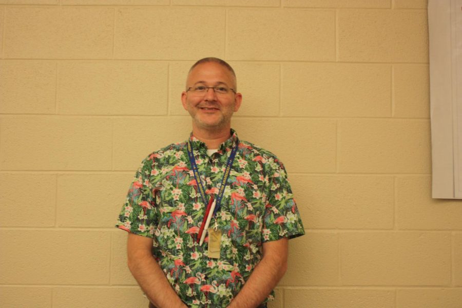 Hello, summer. Seventh grade science teacher Justin Welsh welcomes the sun. He will be packing his sunscreen.