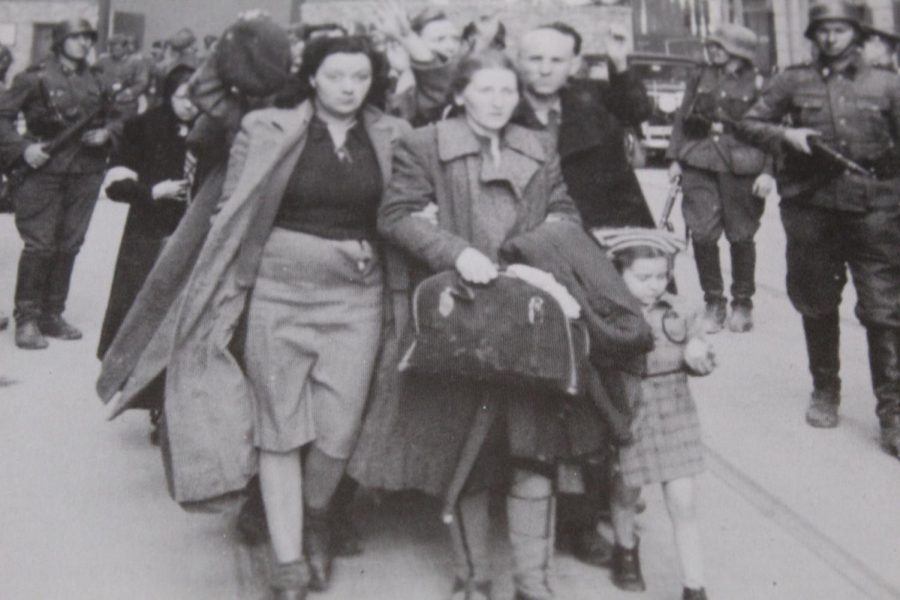 History repeats itself. People being rounded up during an uprising in a Warsaw ghetto. Justina McCaulley believes that every generation needs to learn the history of the generations of the past, so that we dont repeat it. 