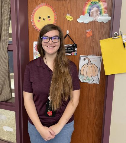 Say Hello! Sarah Moyer is a new teacher in seventh grade special education. 