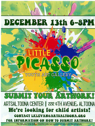 The Altoona Art Center encourages students to participate in their events!   