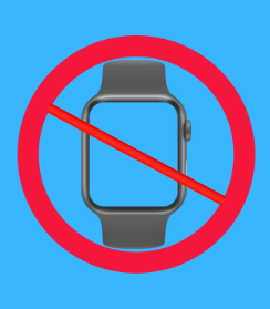 Be careful. Wearing an Apple Watch has the same punishments as phones or earbuds. If caught using one, it could be confiscated and come with a punishment just like other devices. 