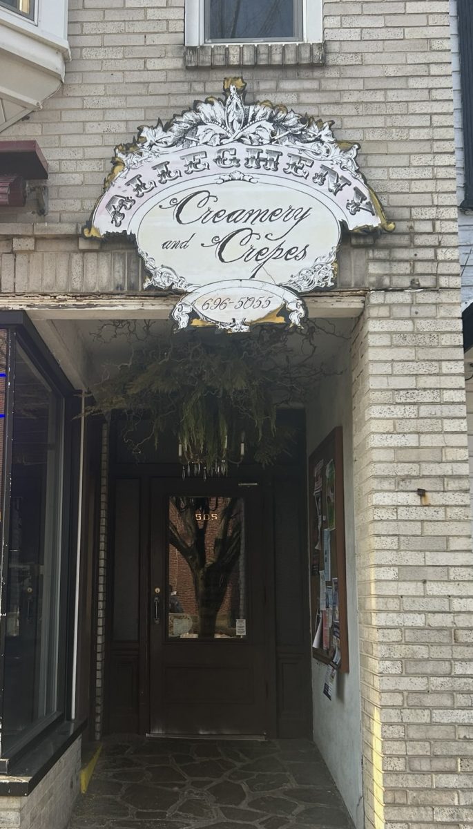 Crazy for crepes! Located in Hollidaysburg is Allegheny Creamery & Crepes. The address is 505 Allegheny St, Hollidaysburg, Pa. I love this restaurant. It is one of my favorites. The service is quick and friendly, and the food is delicious, Charlie Kephart said. 