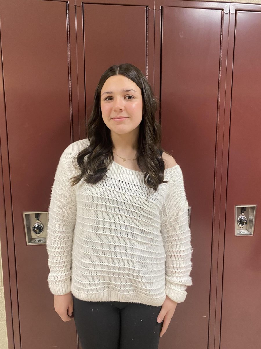 Eighth grader Elsie Behe said, "I spend Easter with my family."