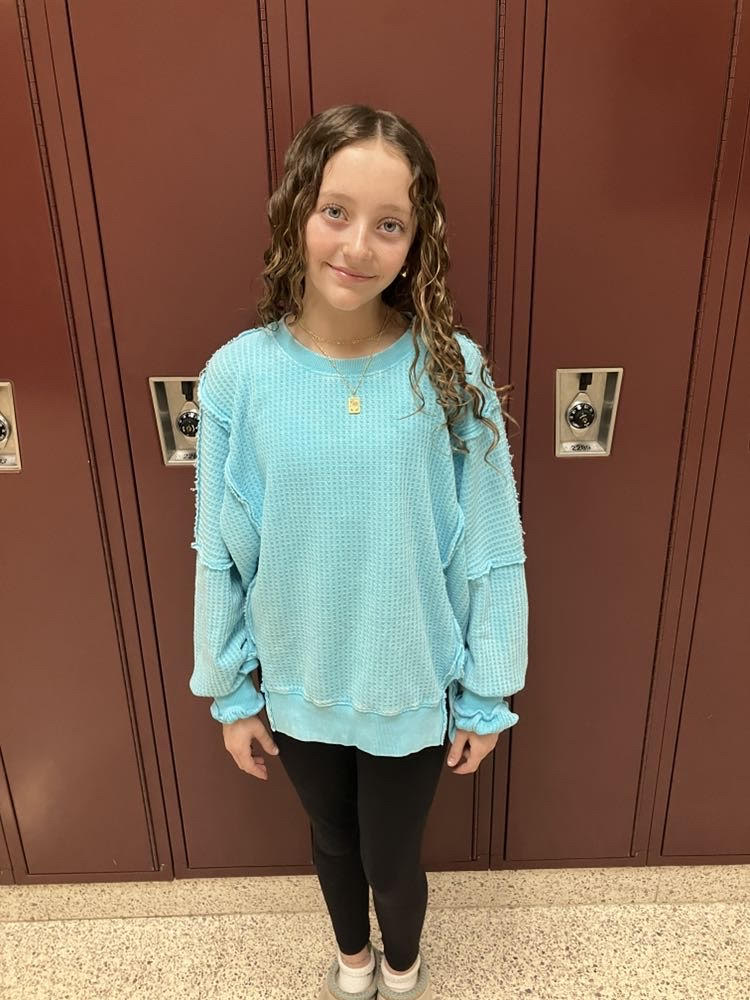 "We have an egg hunt and eat Easter dinner with our family," said eighth grader Chloe Jones.